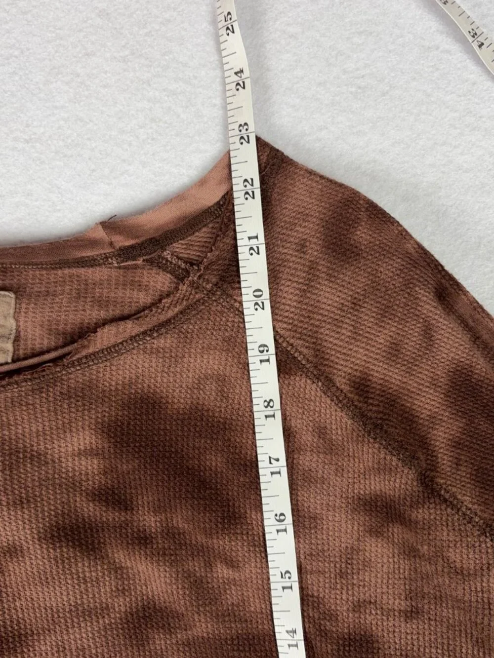 Y2K Cheetah Tie Dye Long Sleeve Women's XL Brown Distressed Shabby Chic Grunge